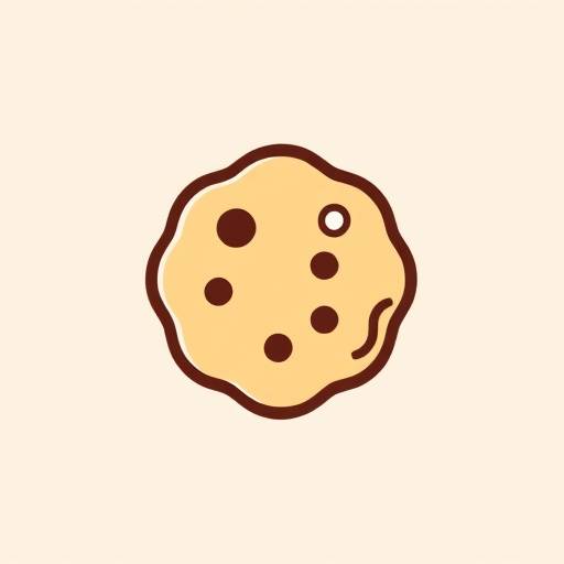 Icona di un biscotto stilizzato, rappresentante la politica sui cookie