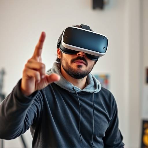 Un artista italiano che utilizza la realt&radic;&dagger; virtuale per creare un'opera d'arte